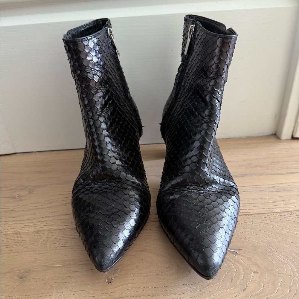 The Kooples Python Embossed Leather Boots - image 7